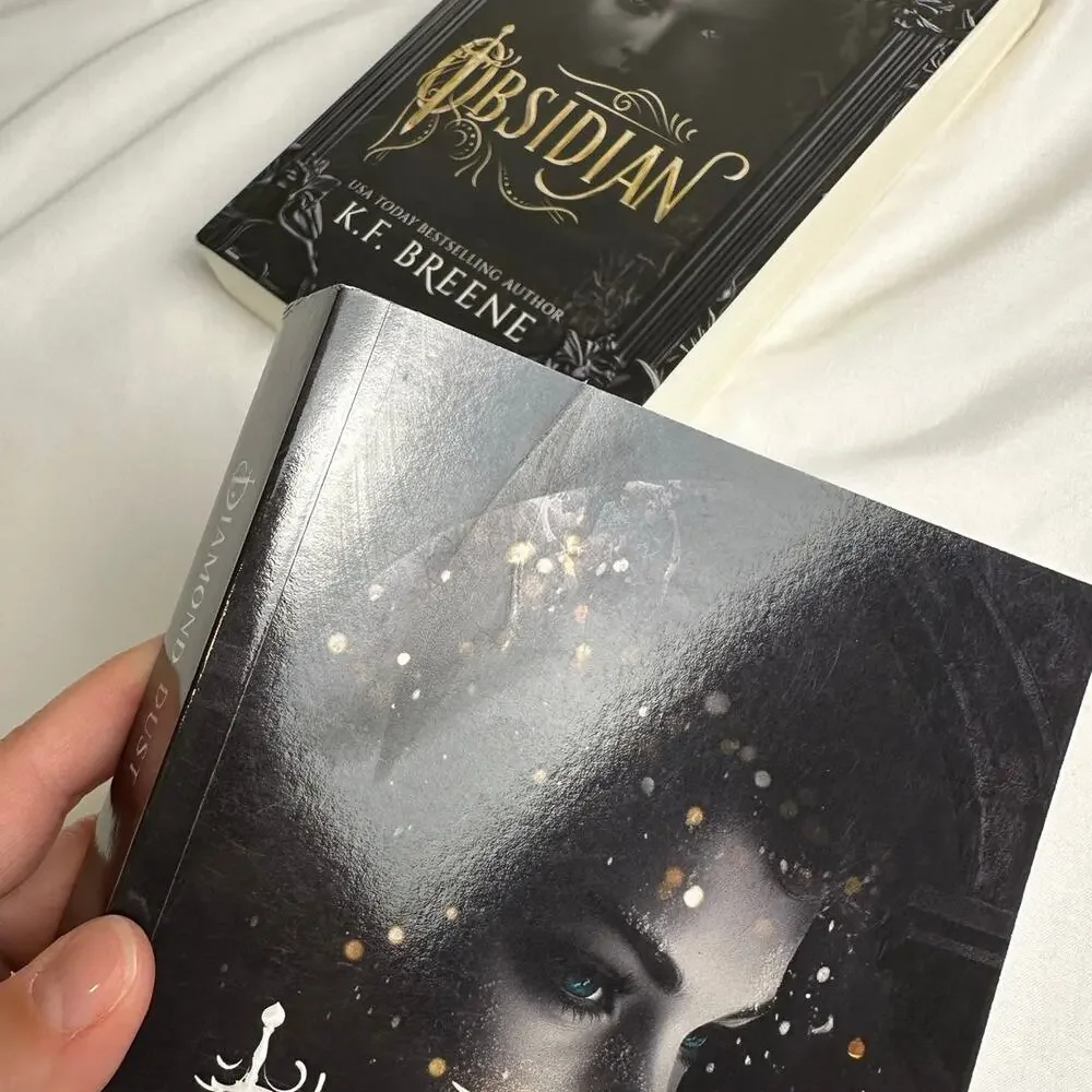 Obsidian Diamond Dust K.F. Breene Indie Paperback Set Shadowbound Fae Romantasy